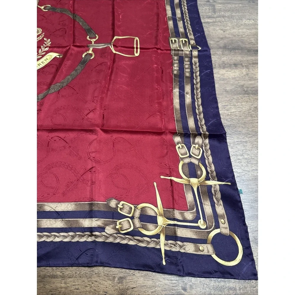 LAUREN Ralph Lauren Crest LXVII Silk‎ Scarf 35